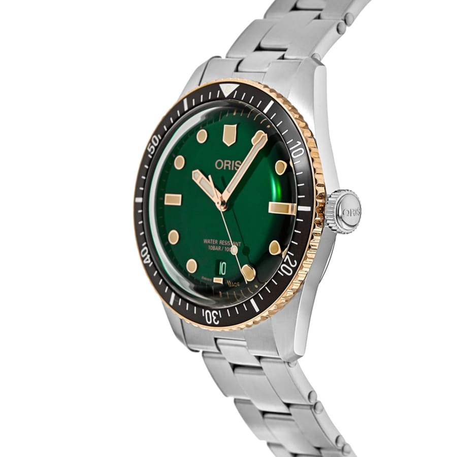 Oris Divers Sixty-Five Green Dial Stainless Steel Men's Watch 01 733 ...