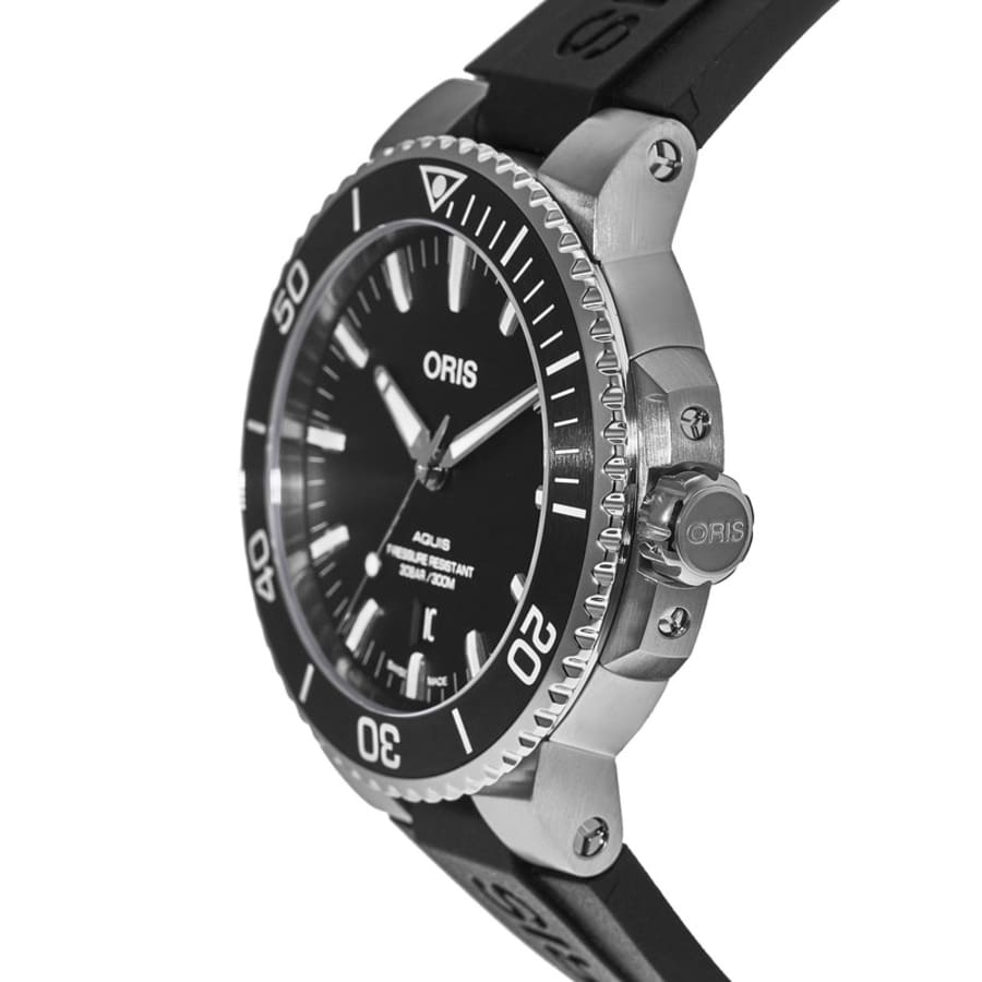 Oris Aquis Date Automatic Black Dial Rubber Strap Men's Watch 01 733 7730 412407 4 24 64EB Oris Aquis Date Automatic Black Dial Rubber Strap Men's Watch 01 733 7730 412407 4 24 64EB