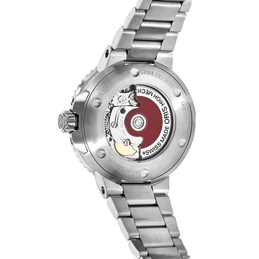 Oris Aquis Date Red Cherry Dial Steel Men's Watch 01 733 7766 4158-07 8 ...