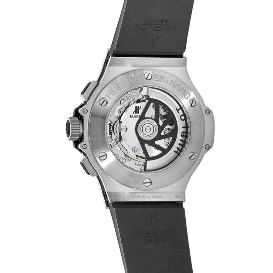 Hublot Big Bang 44mm Stainless Steel Black Chronograph Rubber Strap Men ...