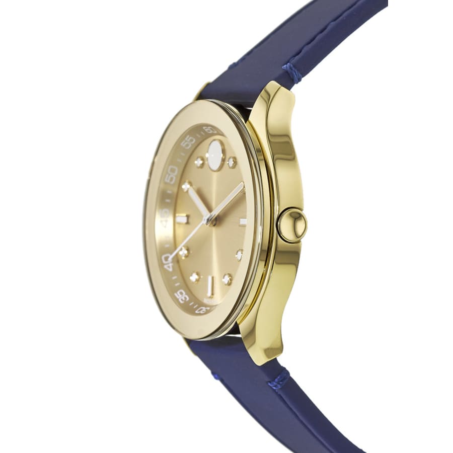 Movado Bold Gold Dial Gold Steel Strap Watch For Women - 3600382