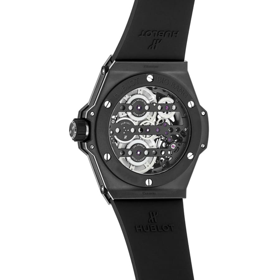 Hublot Big Bang Meca-10 Skeleton Dial Rubber Strap Men's Watch 414.CI ...