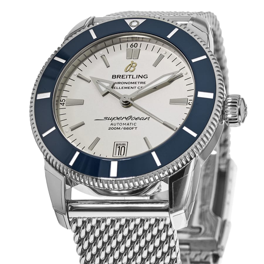 Breitling Superocean Heritage II Automatic 42 Silver Dial Stainless ...