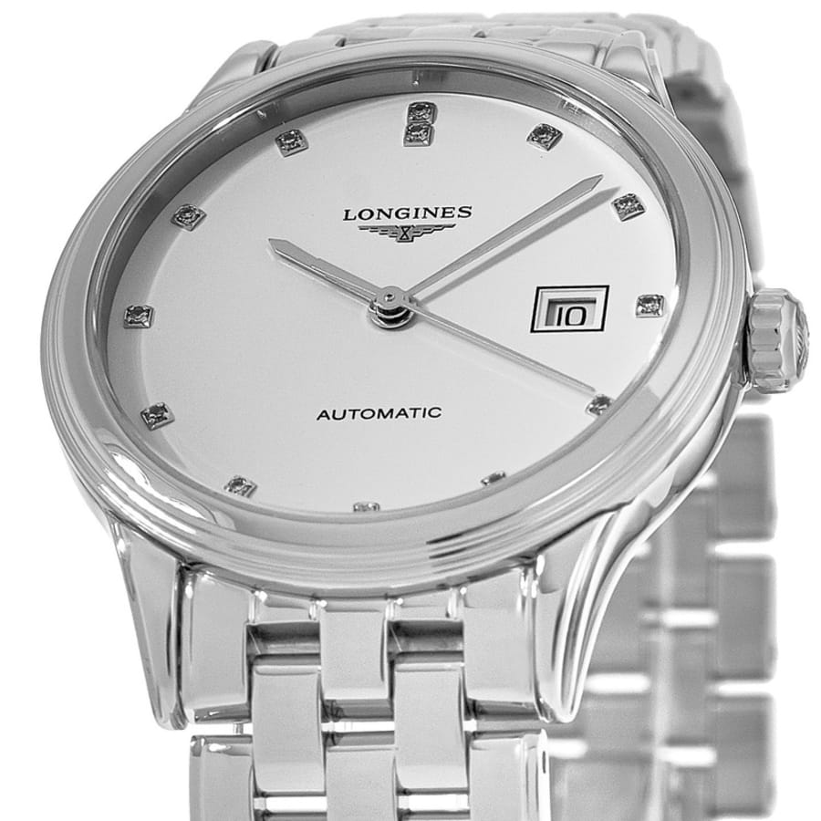 Longines Flagship Automatic White Diamond Dial Stainless Steel Women's ...
