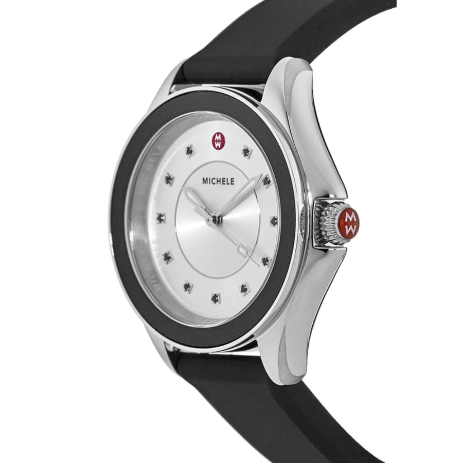 Michele Cape Black Rubber Strap Women's Watch MWW27A000012