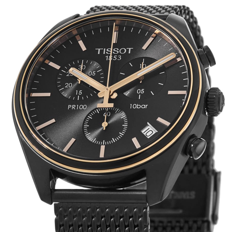 Tissot PR 100 Chronograph Black Steel Men's Watch T101.417.23.061.00