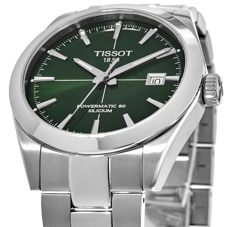 Tissot Gentleman Automatic Green Dial Steel Men's Watch T127.407.11.091.01