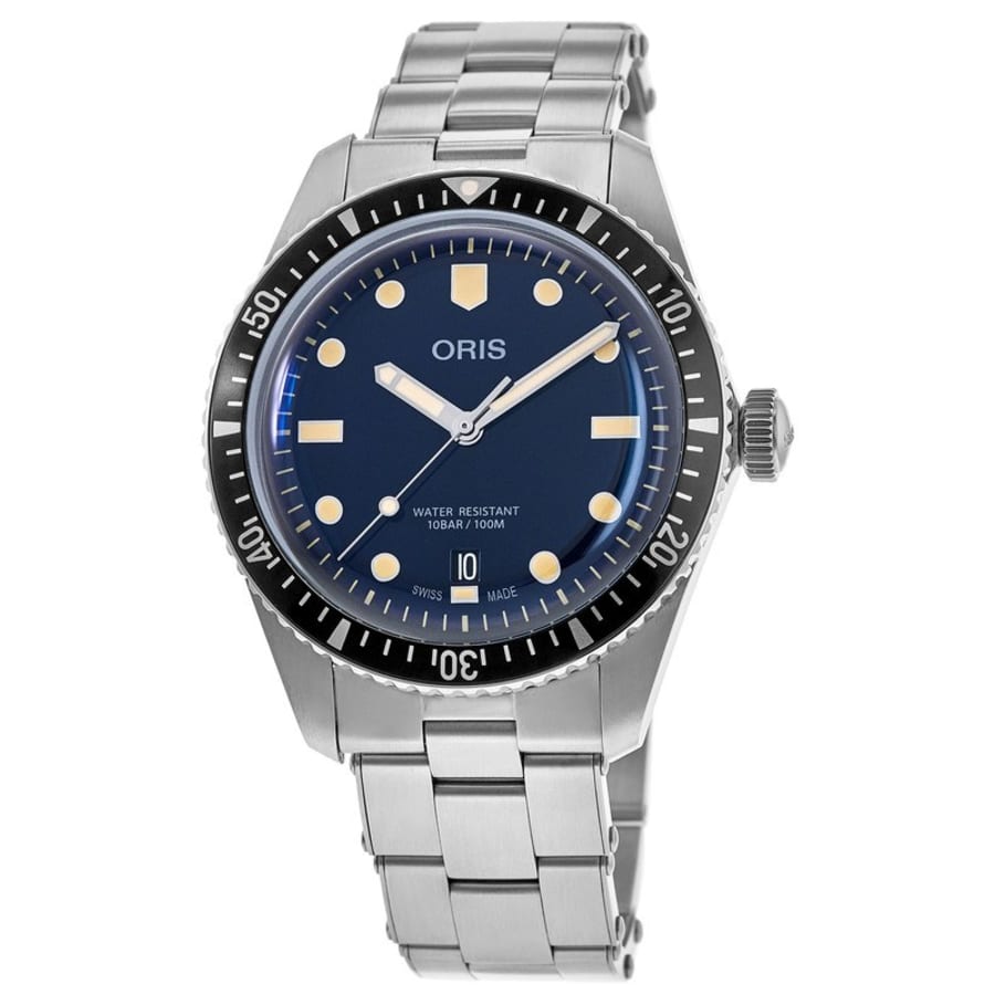 Oris Divers Sixty-Five Blue Dial Stainless Steel Men's Watch 01