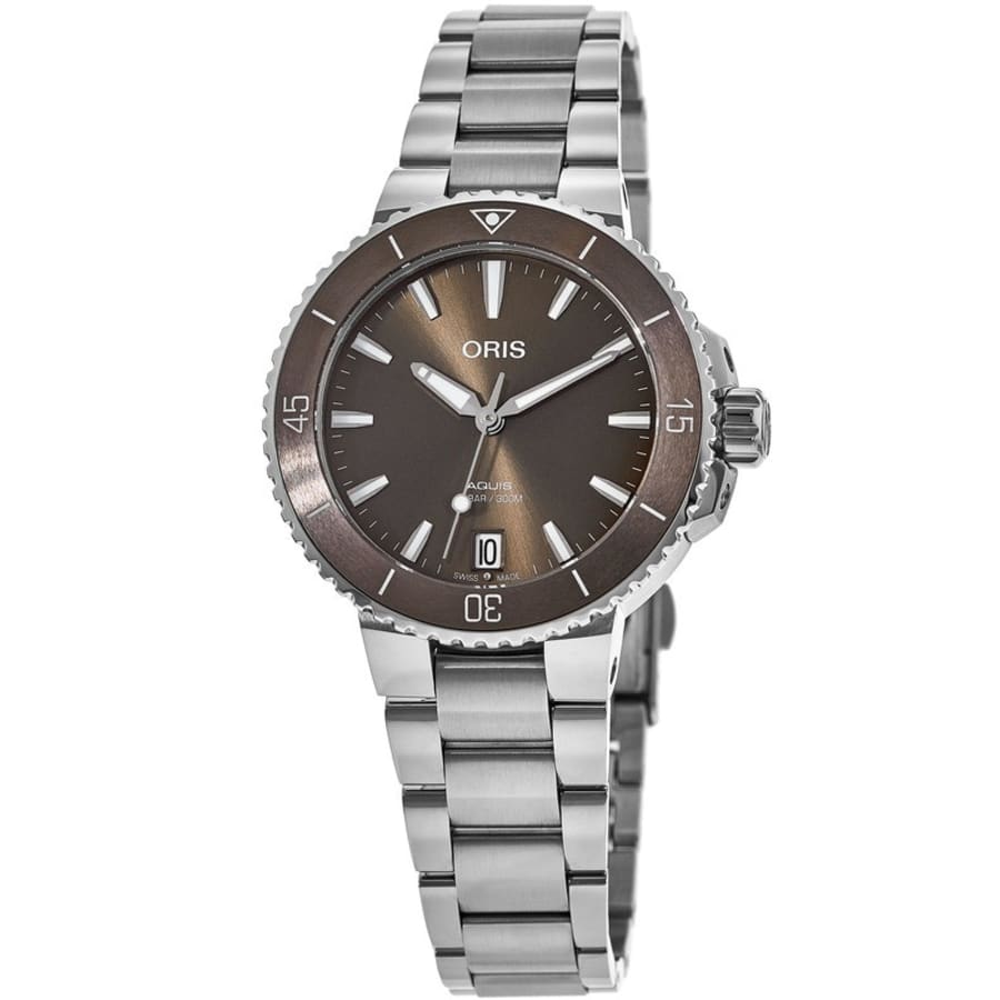 Oris Aquis Date Brown Dial Stainless