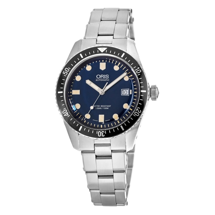 Oris Divers Sixty-Five Automatic Blue Dial Stainless Steel Women's