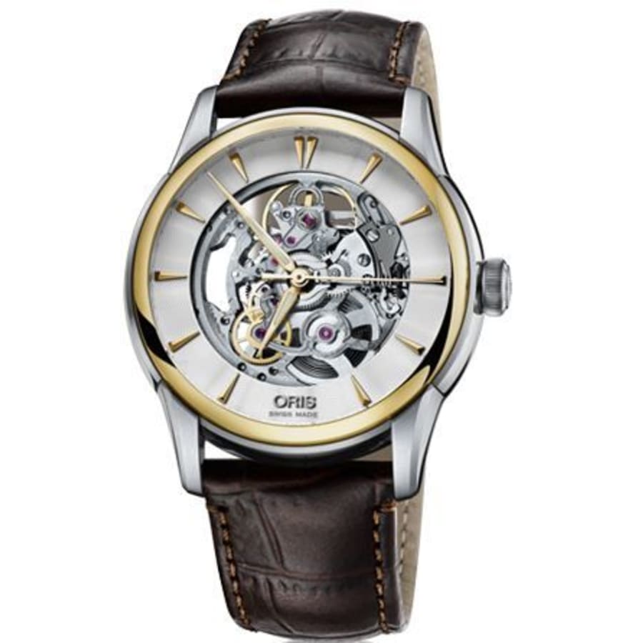 Oris Artelier Skeleton Men's Watch 01 734 7670 4351-07 5 21 70FC Oris Artelier Skeleton Men's Watch 01 734 7670 4351-07 5 21 70FC