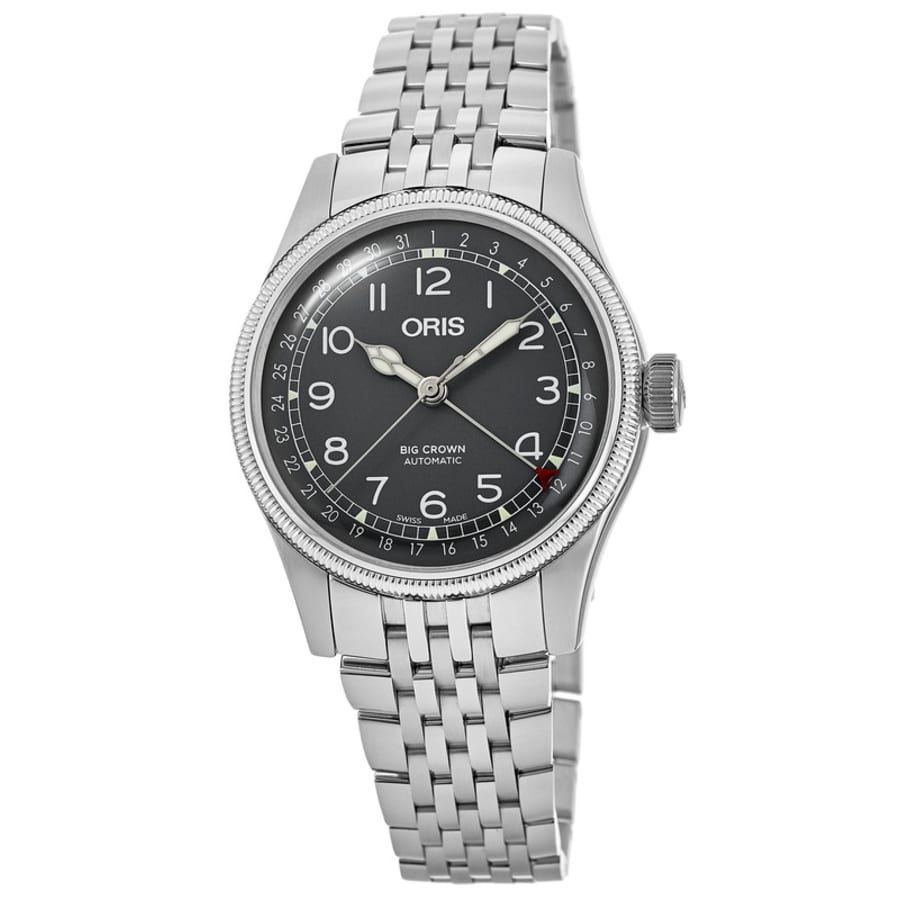 Oris Big Crown Pointer Date Automatic Black Dial Steel