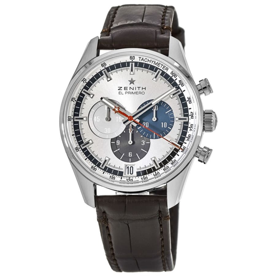 THIRDWAE Sl i’m MagnateIM Zenith Chronomaster El Primero Automatic Silver Dial Leather