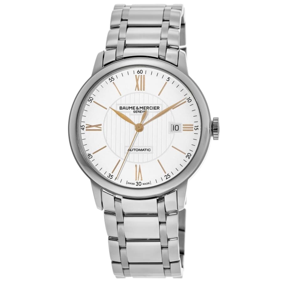 Baume & Mercier Classima Automatic Silver Dial Steel Men's Watch 10374-SD