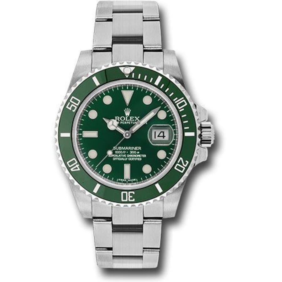 Rolex Submariner Hulk Green Dial Bezel Watch 116610LV For Sale at