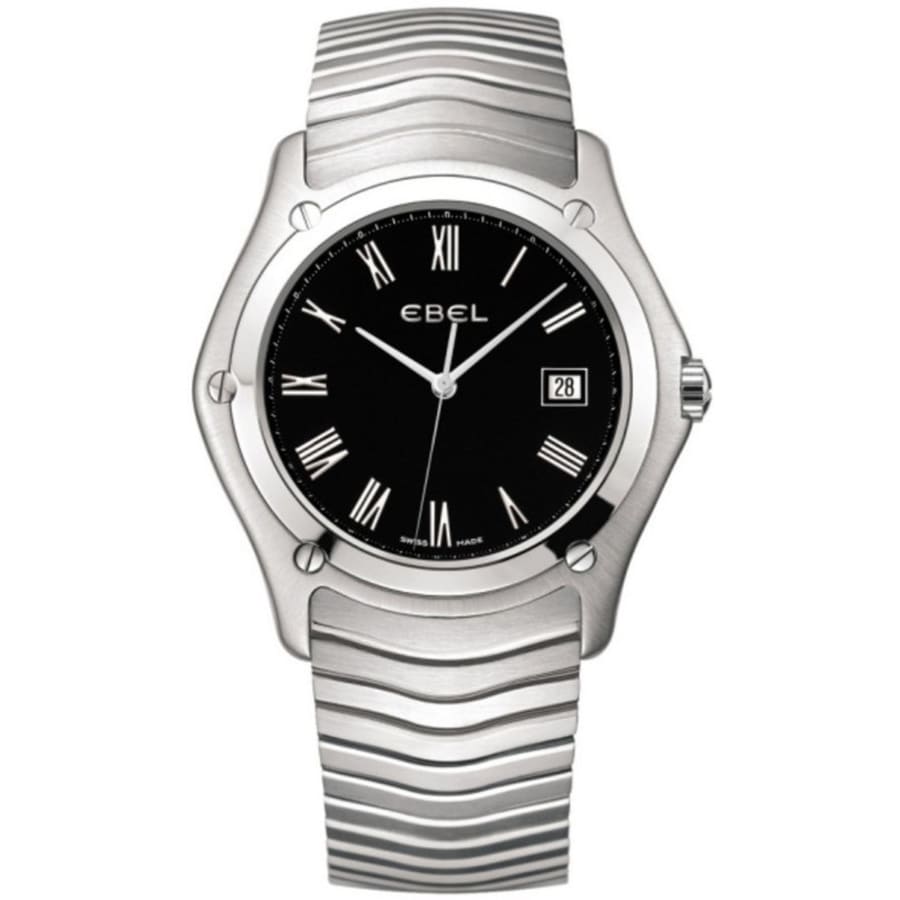Ebel Classic Wave Black Dial Steel Men's Watch 1215799