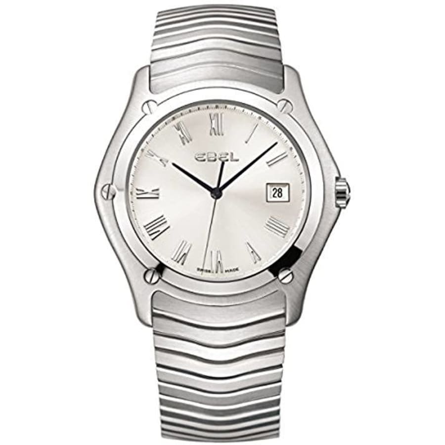 Ebel Classic Wave Silver Dial Steel Men's Watch 1215801