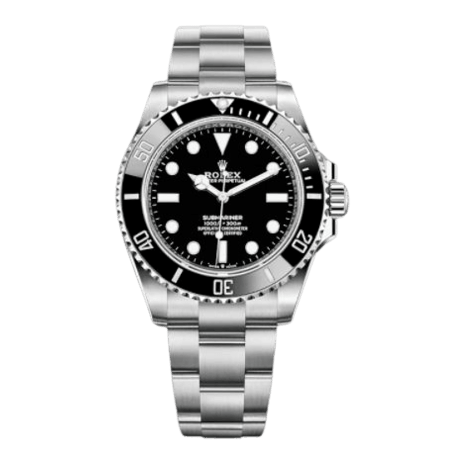 Humanistisk indelukke kompleksitet Rolex Submariner No Date 41mm Black Dial Steel Men's Watch 124060