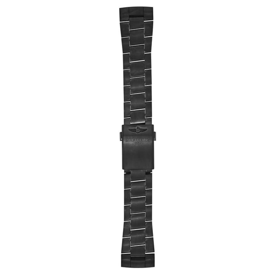 Breitling Titanium 24-20 MM Black Men's Watch Band 176V