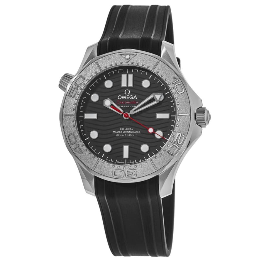 Omega Seamaster Diver 300M Nekton Edition Black Dial Rubber Strap Men's ...