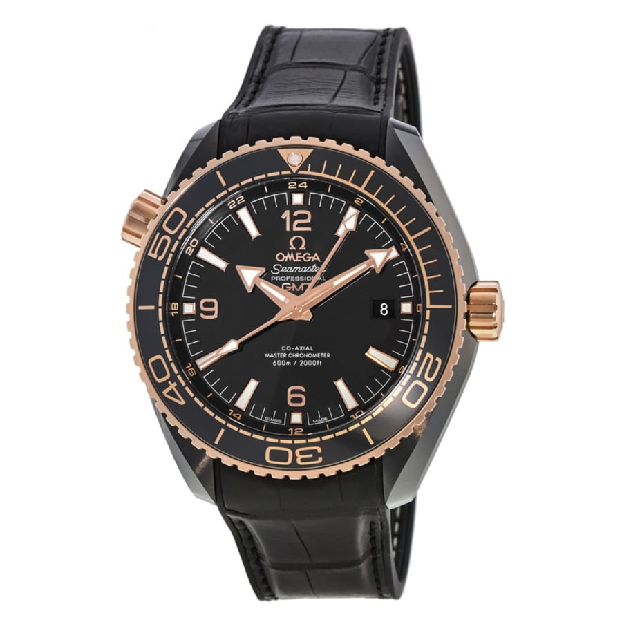 Omega Seamaster Planet Ocean 600M GMT Deep Black Ceramic Gold