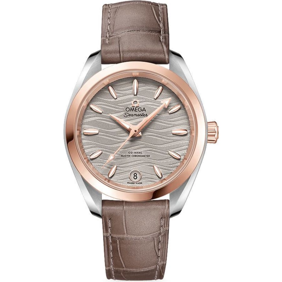 omega women's leather watch