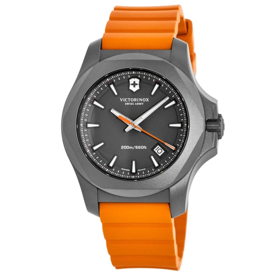 Victorinox Swiss Army I.N.O.X. Titanium Grey Dial Orange Rubber