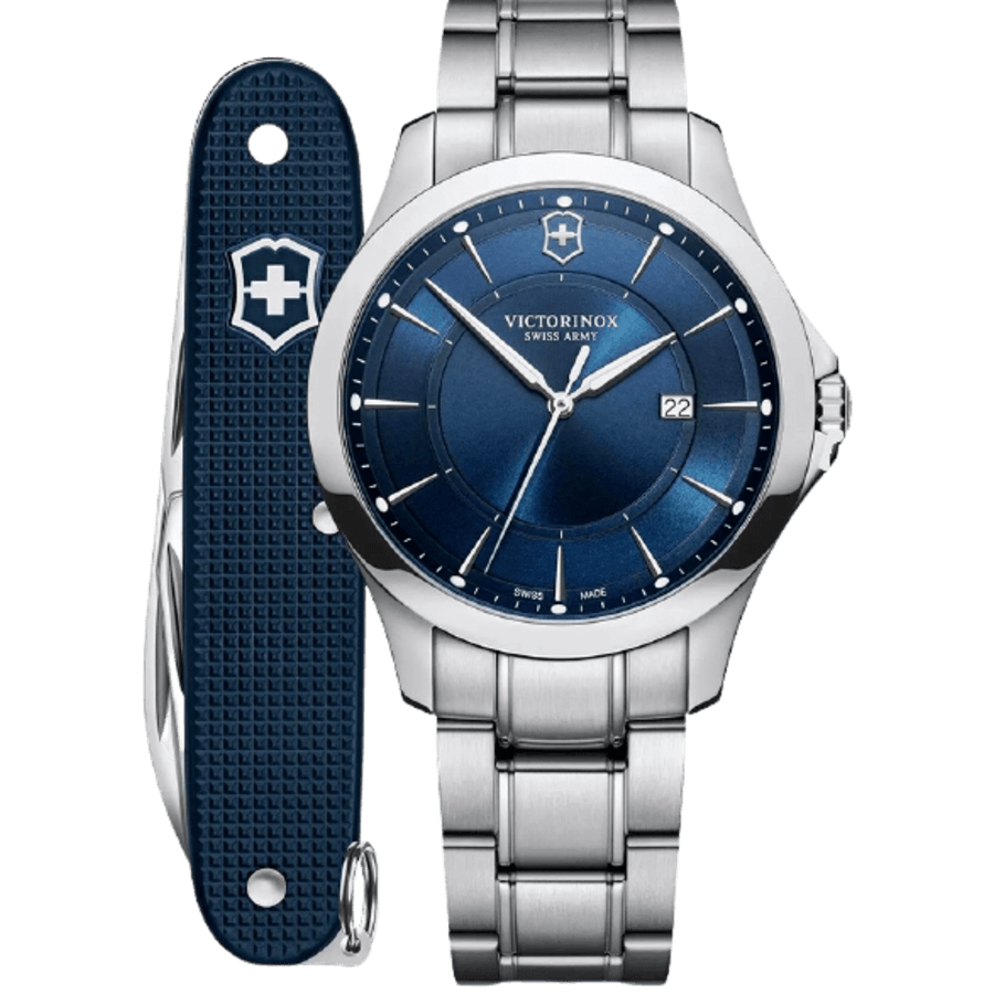 Victorinox Swiss Army Alliance Quartz Blue Dial Steel Men's Watch