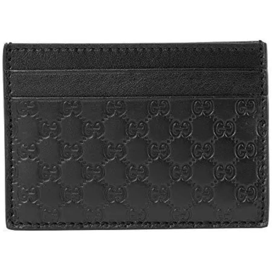 Gucci Black Leather Men's Card Holder 262837 BMJ1N 1000