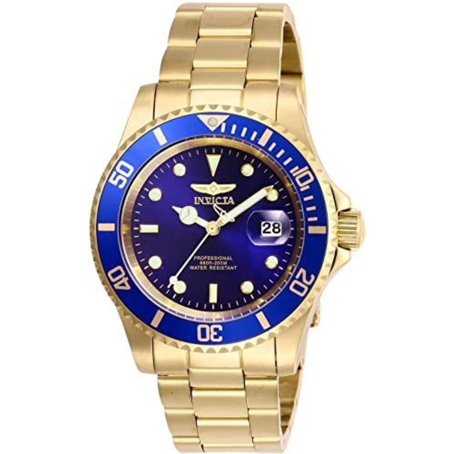 gold Invicta Diving Watch