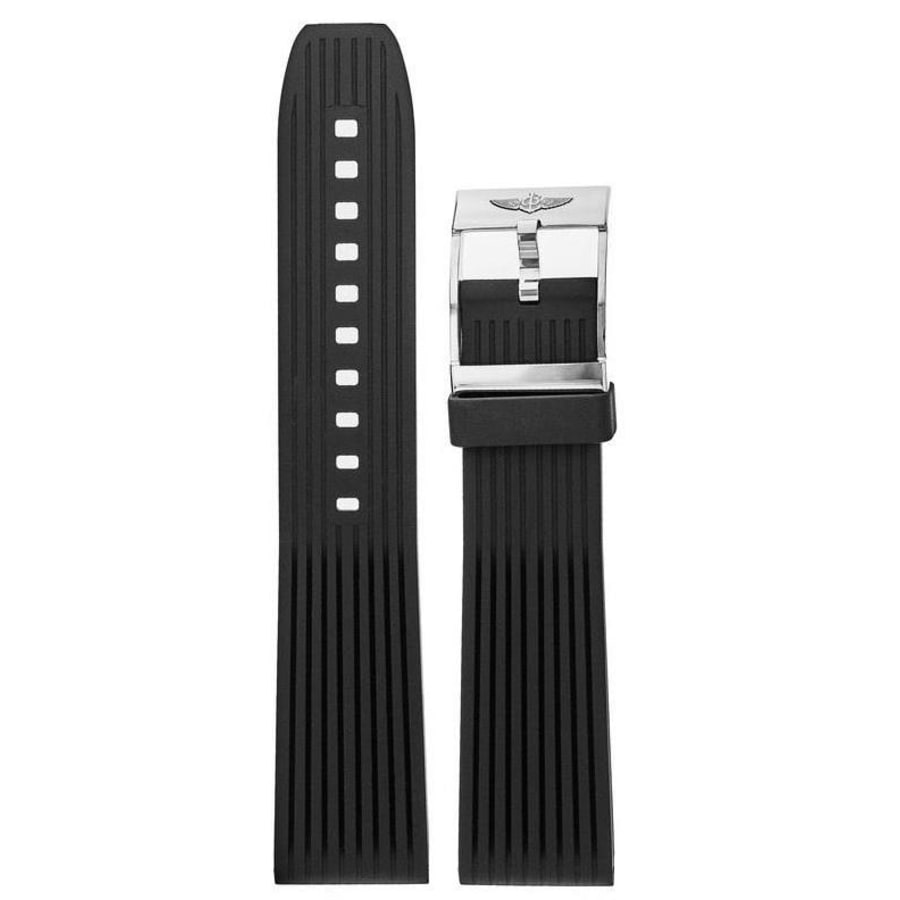 Breitling Rubber 22-20mm Black Men's Strap with Buckle 274S-A20S.1