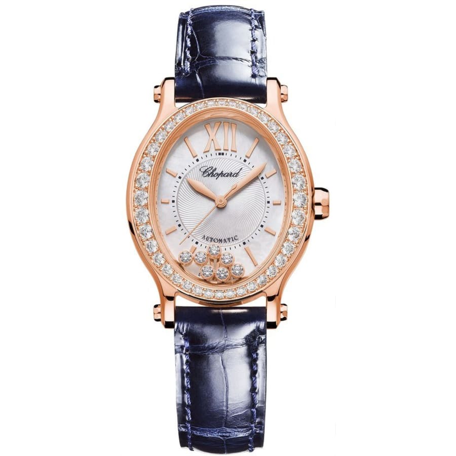 Chopard Happy Sport Oval 7 Floating Diamonds Women's Watch 275362-5002