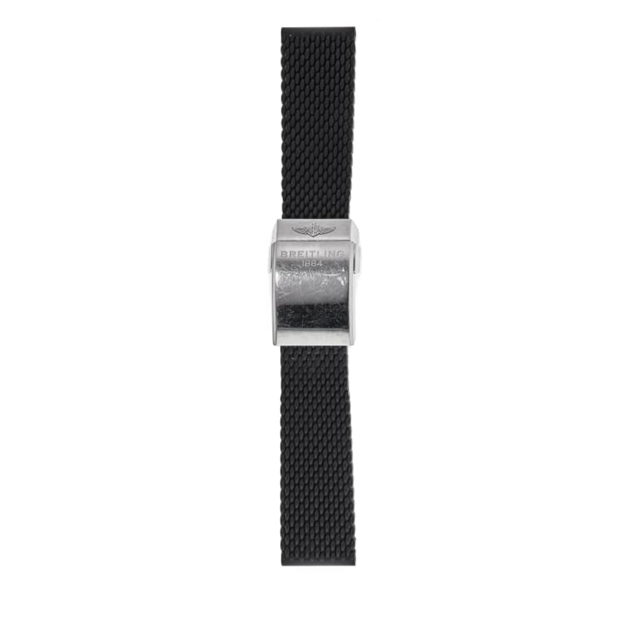 Breitling Rubber 22-20mm Black Aero Style Strap with Buckle Breitling Rubber 22-20mm Black Aero Style Strap with Buckle