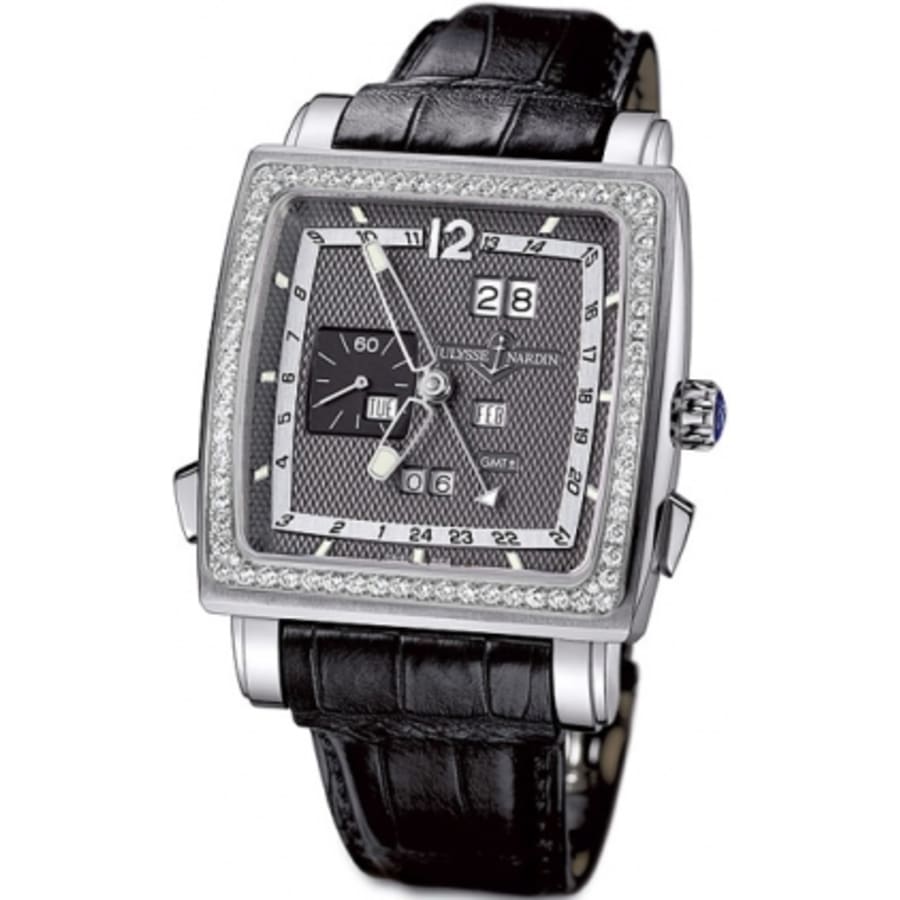 Ulysse Nardin GMT Quadrato Dual Time Men's Watch 320-90B/69