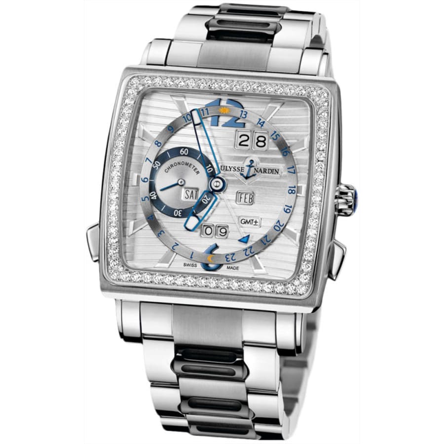 Ulysse Nardin Quadrato Dual Time Perpetual Men's Watch 320-90B-8M/91