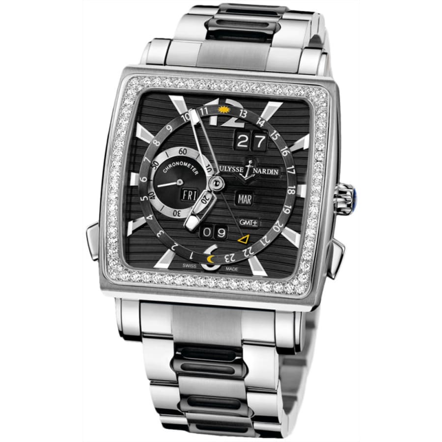 Ulysse Nardin Quadrato Dual Time Perpetual Men's Watch 320-90B-8M/92