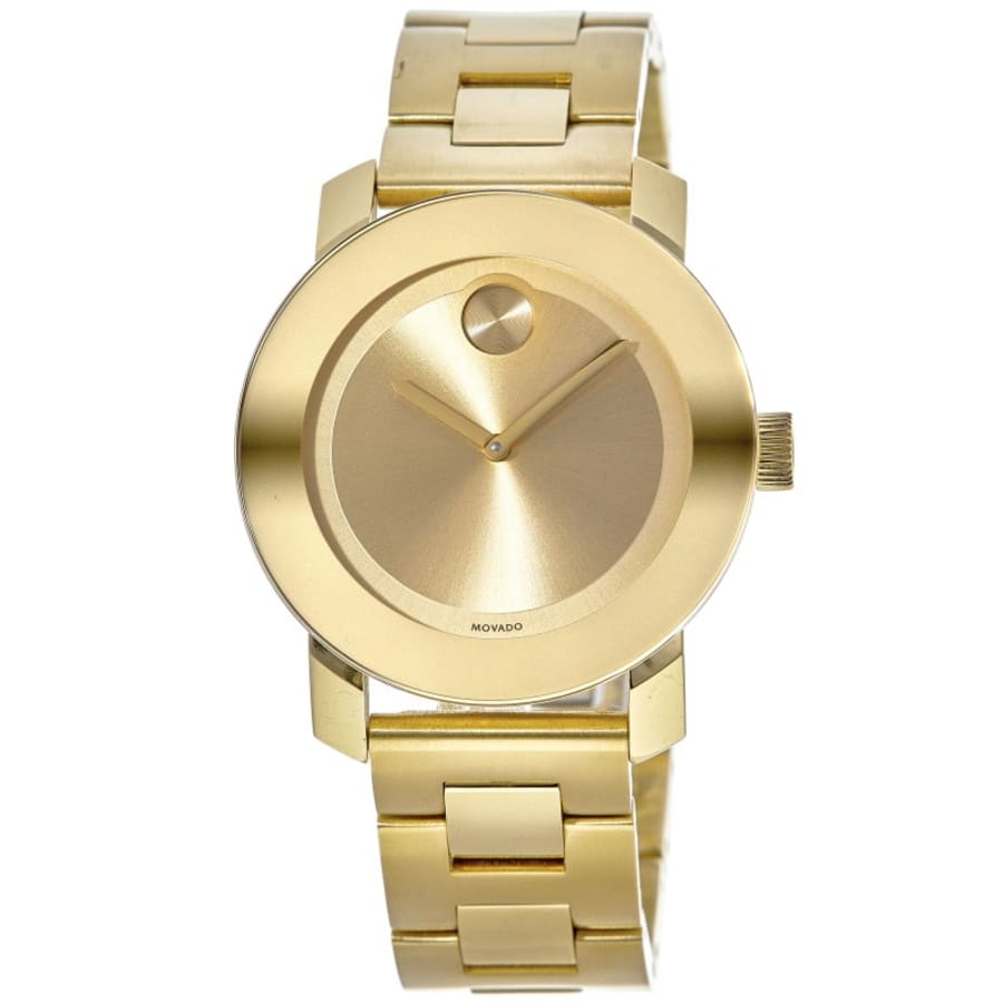 Movado Bold Yellow Gold Tone 36mm Women's Watch 3600085-SD