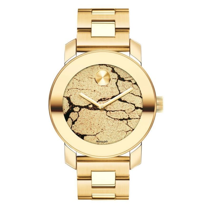 Movado Bold 36mm Yellow Gold Ion Plated Women S Watch 3600346