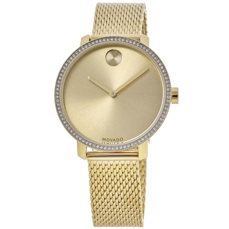 Movado Bold Yellow Gold Dial Steel Women's Watch 3600656