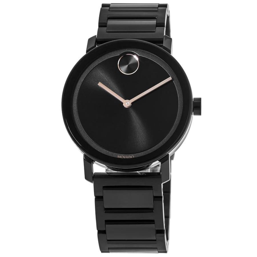 Movado Bold Evolution Black Dial Black Steel Men's Watch 3600752