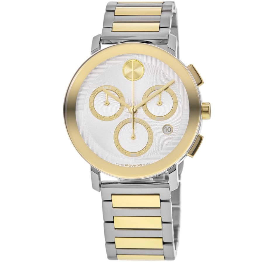 Movado Bold Silver Watch with Gold Crown Movado Women main image 2
