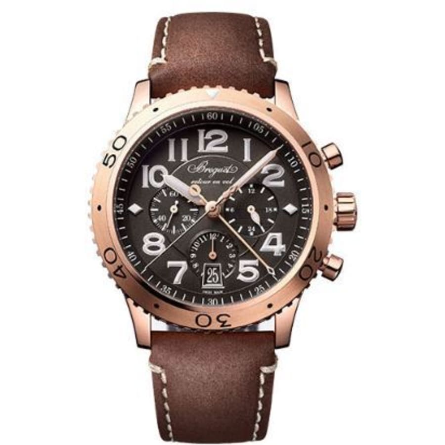フランスレ-ス19m Breguet Type XX - Type XXI Flyback Men's Watch 3817BR/Z2/3ZU