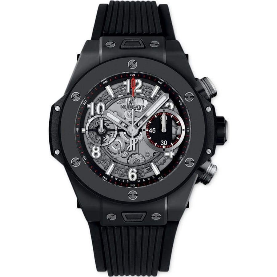 Hublot ブラックラバーベルト HUBLOT ウブロ 純正 ラバーベルト 12-301-80/6-301-100 ブラック