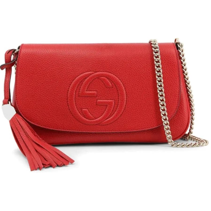 Gucci Red Leather Small Soho Women's Crossbody Bag 536224 A7M0G 6523