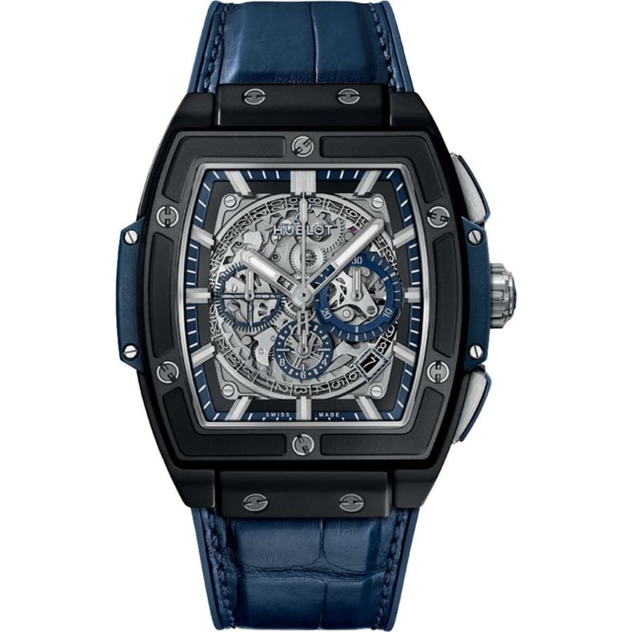 Hublot Spirit of Big Bang Chronograph Skeleton Dial Blue Rubber  