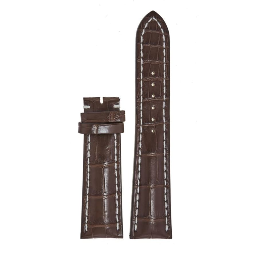 Breitling Leather 24-20mm Brown Alligator Men's Strap 756P