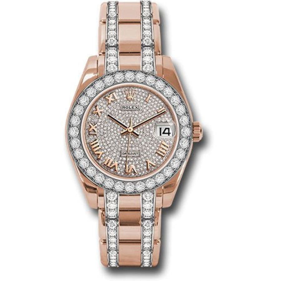 Rolex Datejust Pearlmaster Women's Watch 81285-DIRJ | WatchMaxx