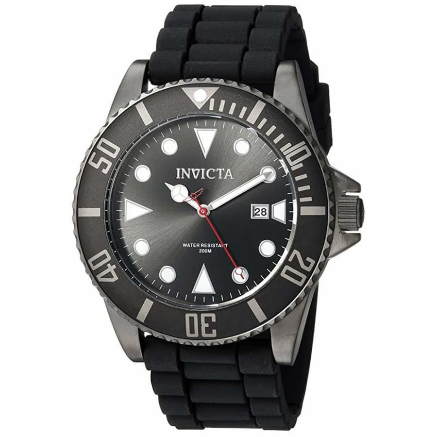 Invicta Pro Diver Stainless Steel Quartz Diving with Silicone Strap Men ...