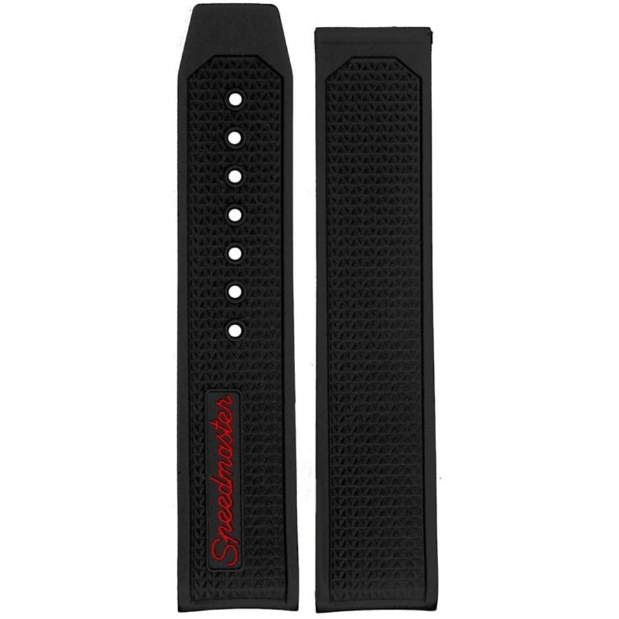 Omega Rubber 19mm Black Speedmaster Racing Strap 98000418