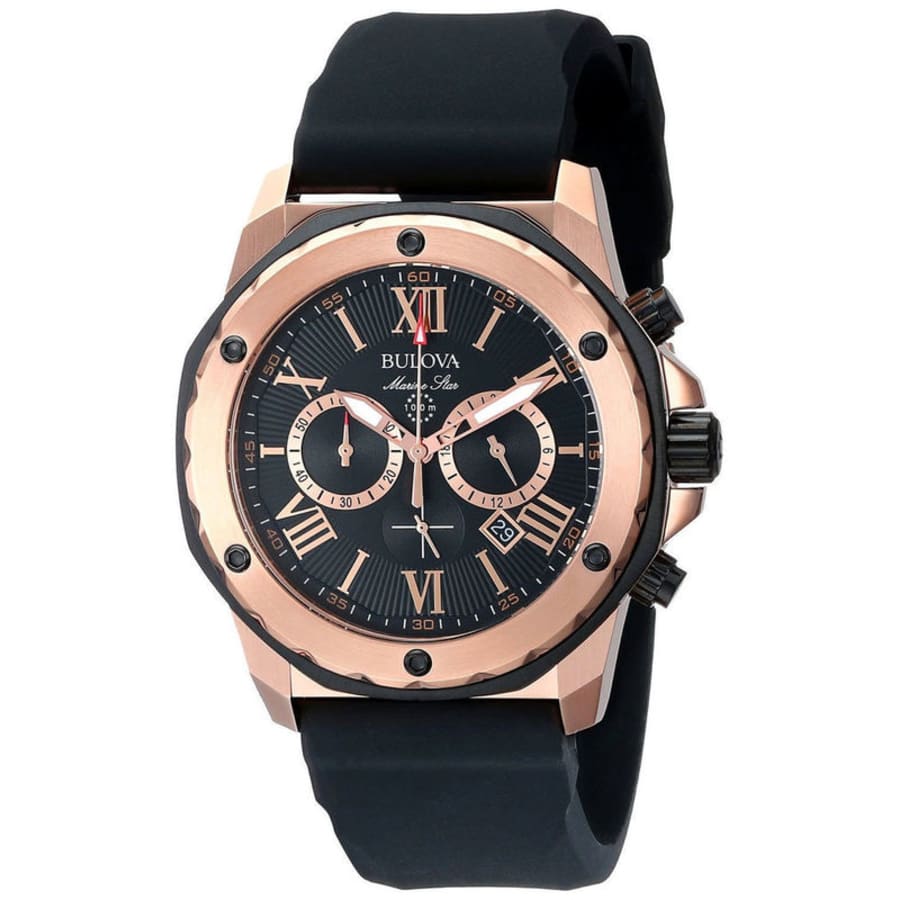 bulova men's 98b104 marine star calendar watch